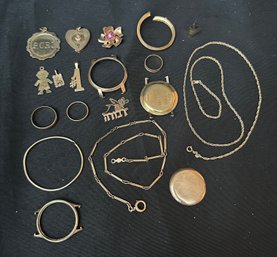 Lot Of 14k YG Scrap Jewelry