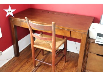 Wood Desk & Chair