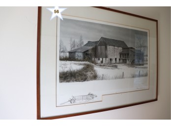 Beautiful Country Scene, Hand-Signed Litho By Parker Keating