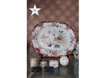 Vintage Chinosserie Platter And Limoge