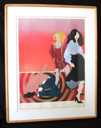 Vintage Dance Disco Hand Signed Lithograph 26/100 By Steven Bernstein 82, With Embossed Stamp On Paper I