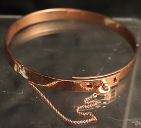 Eddie Borgo Stylish Small Choker Necklace Finished In 12k Rose Gold Plate And Signed