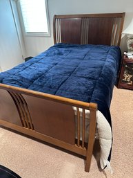 Transitional Style Full Size Bed With Headboard, Footboard & Mattress By Kings Down