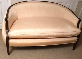 Lane Furniture Curved Art Deco Style Loveseat