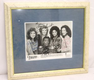 Designing Women Autographed Photo In Frame.