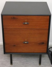 West Elm Modernist Wood And Lacquer Nightstand