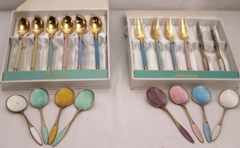 Set Of Noritake Espresso Spoons And Three Cake Forks