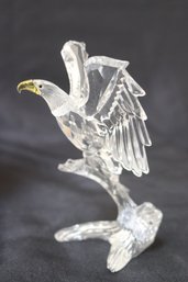 Swarovski Silver Crystal Bald Eagle Includes Original Case And Box