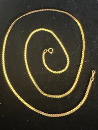 14K YG 24 Inch S-Link Necklace
