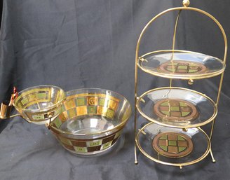 Vintage George Briard MCM Snack Set