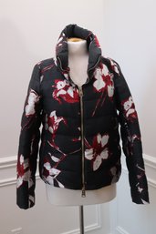 Herno Padded Jacket With Floral Pattern Made In Romania Size 42/Small