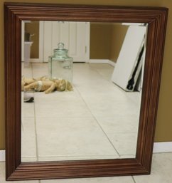Decorative Wall Mirror With Beveled Edges, Can Be Mounted In Either Way To Maximize Space!