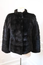 Tsontos Furs Of Mineola Fine Fur Sheared Mink Lady Bolero Glossy/Sleek Coat Size Small