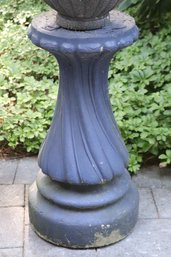 Cement Garden Pillar Painted In A Gray Tone