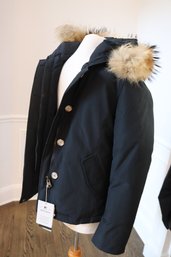 Woolrich Woolen Mills EST 1830 Short Arctic Parka With Fur Collar Size Small, Like New With Tag Ramar Cloth 6