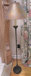 Cute Petite Pole Style Floor Lamp With Pull Chain With A Stylish New Brunswick Lamp Shade