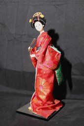 Traditional Chinese Geisha Doll With Porcelain Face