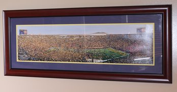 Framed Photo Of The 100th Big Game Michigan 35, Ohio State 21 At Michigan State.