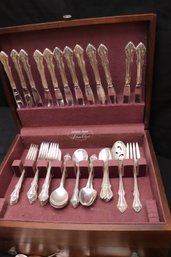 ONEIDA STERLING SILVER FLATWARE SERVICE FOR 12 - MELBOURNE PATTERN