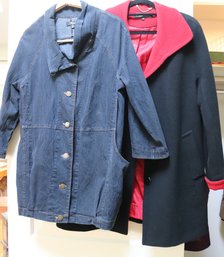 Ellen Tracy Size 8 And Flair Size M Womens Coats