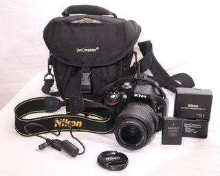 Nikon D5200 Digital Camera With Charger And Batteries