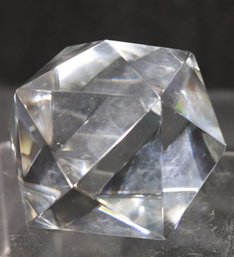 Baccarat Geometric Crystal Paperweight