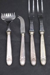 STERLING SILVER MATCHING PATTERN 4 PIECE SERVING SET