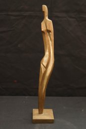 Lylian Schlein Signed Bronze Sculpture Of Abstract Female Form.