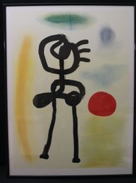 Vintage Miro Poster Looking At The Sun Made In France 1974