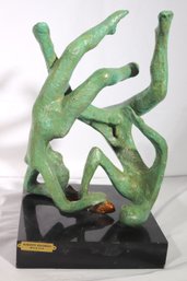 Augusto Escobedo Figural Bronze Sculpture.