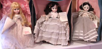 Lot Of 3 Madame Alexander Dolls With Boxes, Gone With The Wind