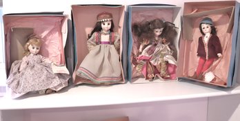 Lot Of 4 Madame Alexander Dolls With Boxes, Salome, Romeo