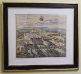 Syston The Seat Of Sam Trotman ESQ Framed Antique Etching