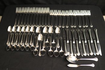 Reed And Barton Stainless Steel Flatware Service For 12