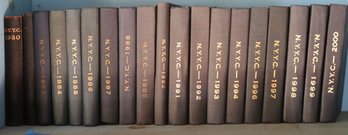 Vintage NYC Yacht Club Books By United Publishing And Printing Includes, 1930, 1949, 1983-2000 Missing 1995