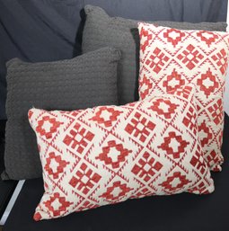 Collection Of Decorative Throw Pillows Includes Tommy Hilfiger
