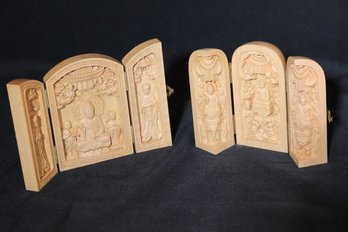 Collection Of Assorted Miniatures As Pictured Ranging In Size Includes Tibet Wood Carved Meditation Scene