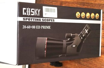Gosky Spotting Scope 20-60x 80 Ed Prime Includes Case Stand & Box