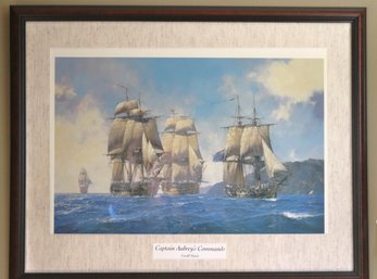 Captain Aubreys Commands Framed Print By Geoff Hunt