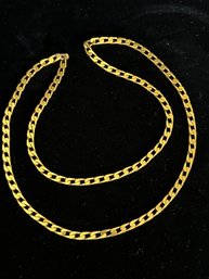 18K YELLOW GOLD 34' HEAVY S - LINK NECKLACE