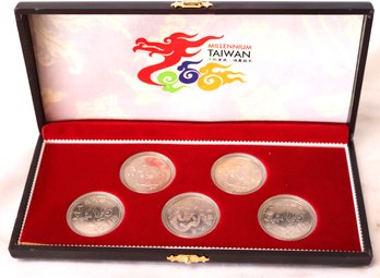 Millennium Taiwan Collectable Coin Proof Set With Case