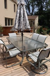 Tropitone Outdoor Furniture Dining Table And Six Armchairs In Great Condtion