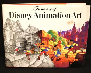 Treasures Of Disney, Animation, Art, Vintage Hardcover Book Personalized.