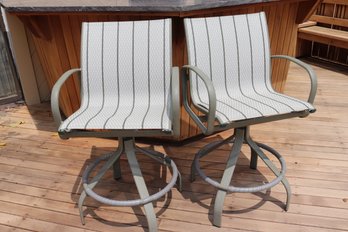 Pair Of Tropitone Outdoor Furniture Bar Stools