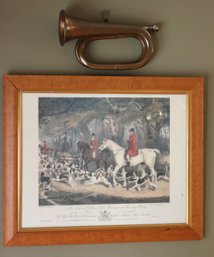 William Smith, Huntsman To The Brocklesby Hounds Print Originally Painted By R. Davis And Vintage Brass/copper
