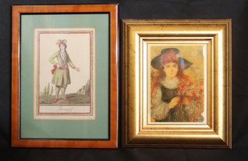 Golden Image Collection By Edna Hibel Exclusive Fine Art Reproduction Of A Painting Presented On A Framed Tile