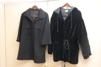 Two Vintage Ladies Jackets, Theory And DKNY Size P