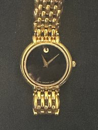 MOVADO 1881 GOLD TONE STAINLESS STEEL LADIES QUARTZ WATCH