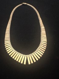 18K YG 17.5 INCH MAGNIFICENT CLEOPATRA STYLE GRADUATED LINK NECKLACE