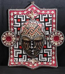Beaded African Decorative Wall Plaque